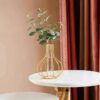 Gold Decorative Metal Flower Golden Vase, Gold, Test Tube Glass Shape, Iron Art Frame, Decorative Holder for Home, Office, Wedding