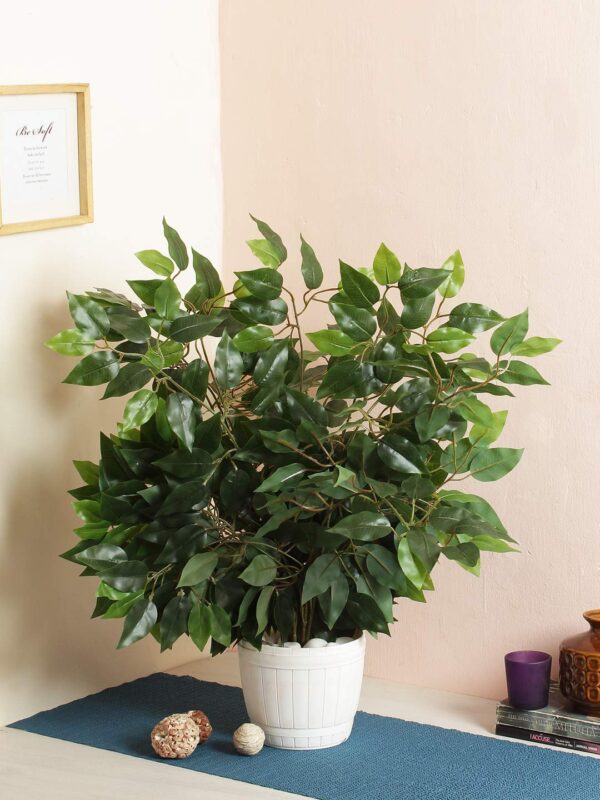 Artificial Big Ficus Leaves for Home,Indoor and Outdoor décor (42 Leaves, 60 cm Tall, Set of 4) - Image 3