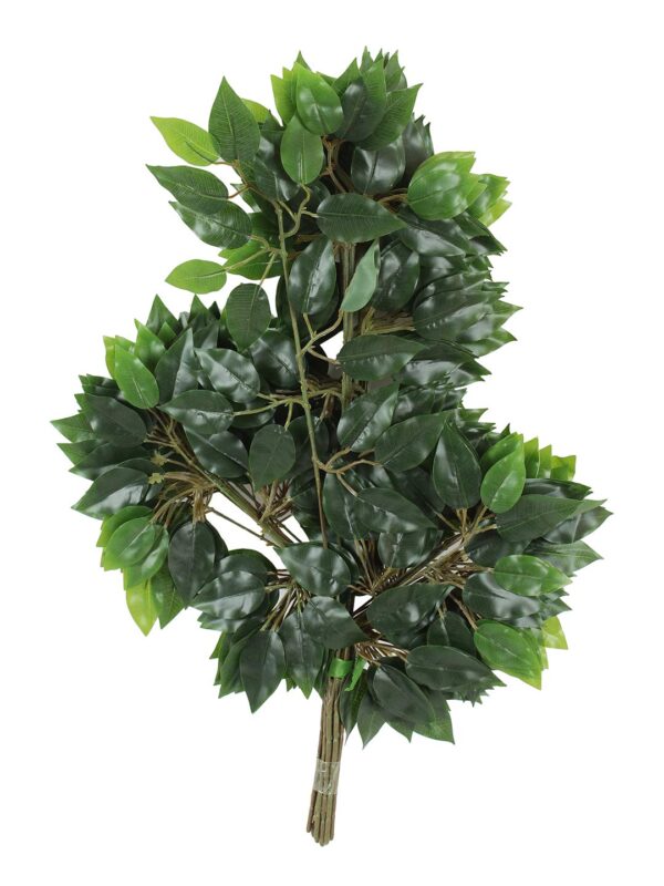 Artificial Big Ficus Leaves for Home,Indoor and Outdoor décor (42 Leaves, 60 cm Tall, Set of 4)